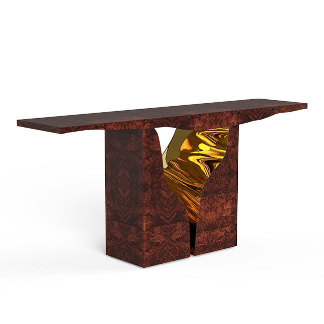 Консоль  Boca do Lobo Lapiaz Walnut Console | interior market