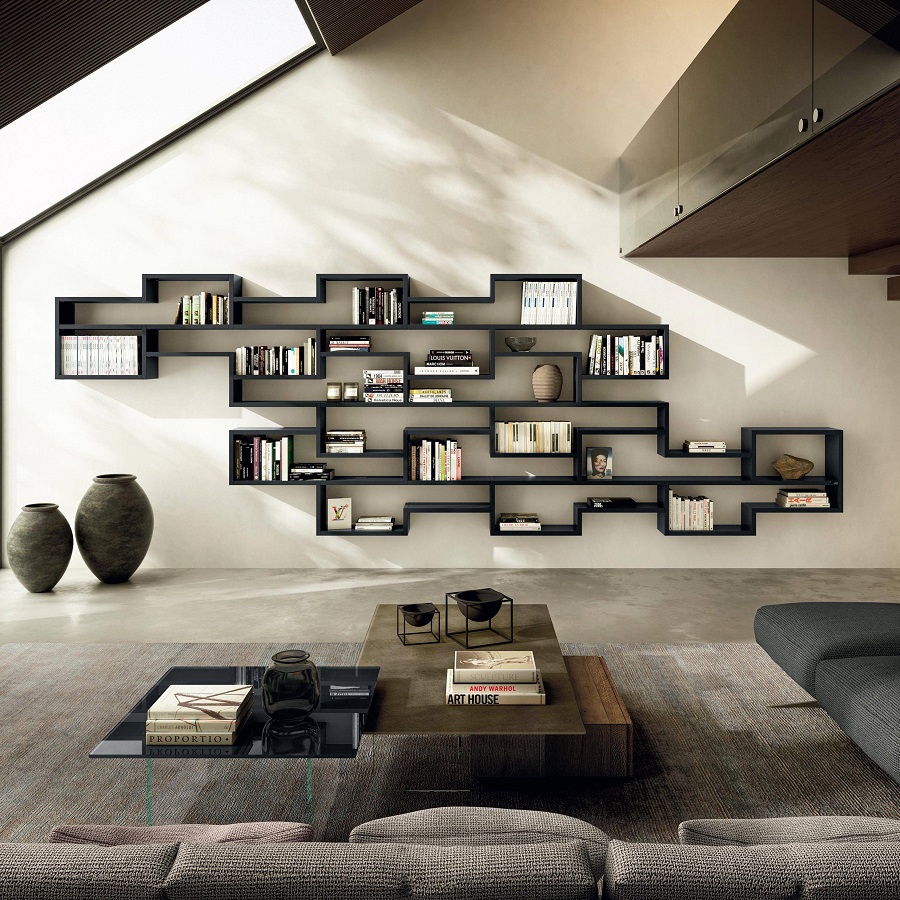 Модульный настенный стеллаж Lago LagoLinea | interior market