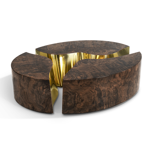 Журнальный столик Boca do Lobo Lapiaz Oval Walnut Center Table | interior market Журнальный столик Boca do Lobo Lapiaz Oval Walnut Center Table | interior market