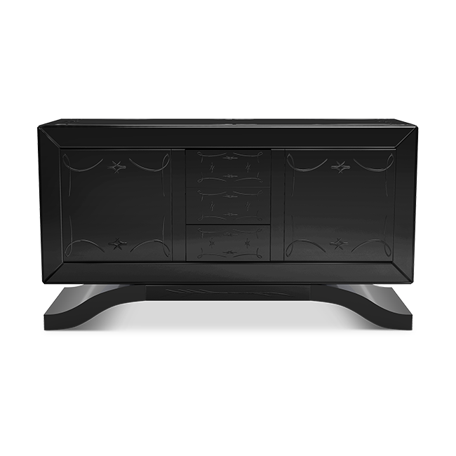 Комод Boca do Lobo Metropolitan Black Sideboard | interior market Комод Boca do Lobo Metropolitan Black Sideboard | interior market