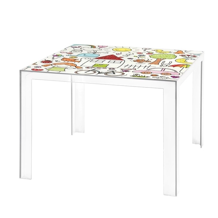 Детский стол Kartell Invisible Table | interior market
