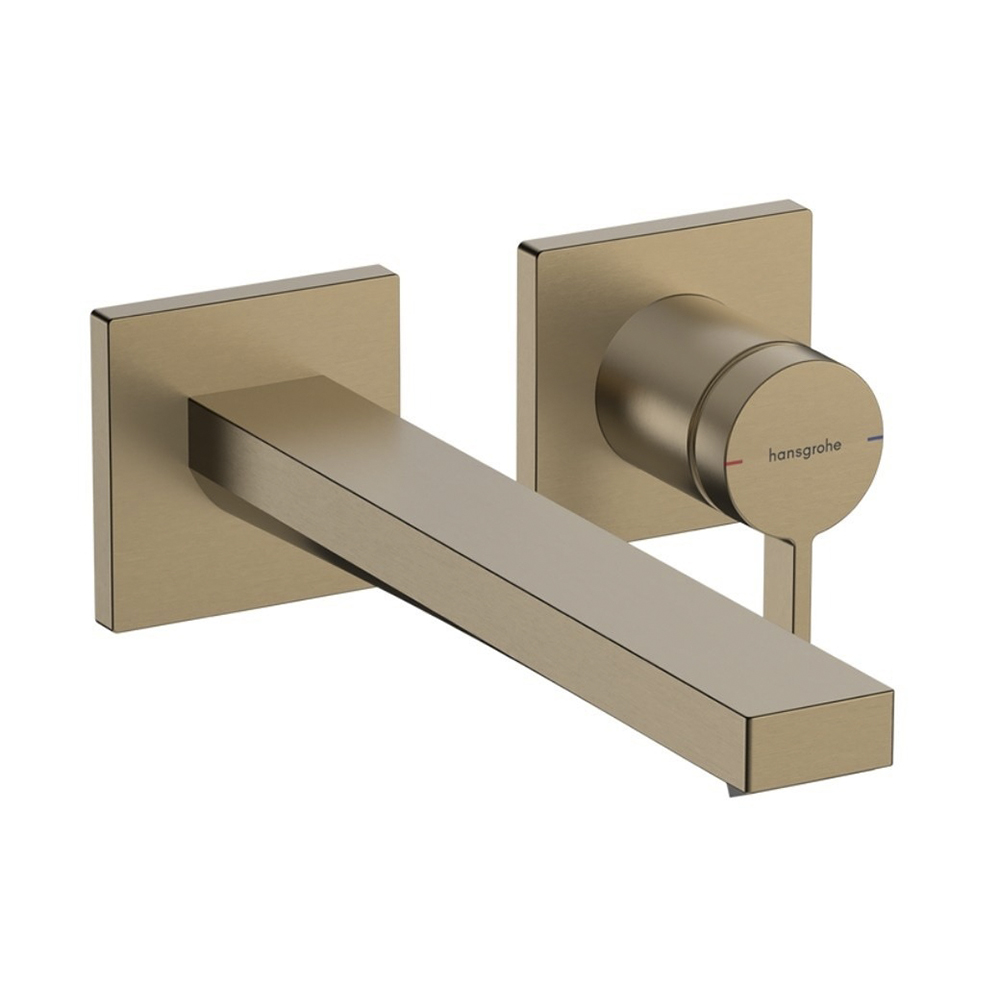 Смеситель для раковины, Hansgrohe, Tecturis E, цвет-бронза матовая (шлифованная, Brushed bronze) | interior market