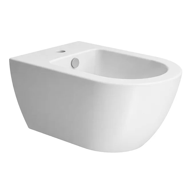 Биде подвесное с переливом, донным клапаном и креплением GSI PURA  | interior market