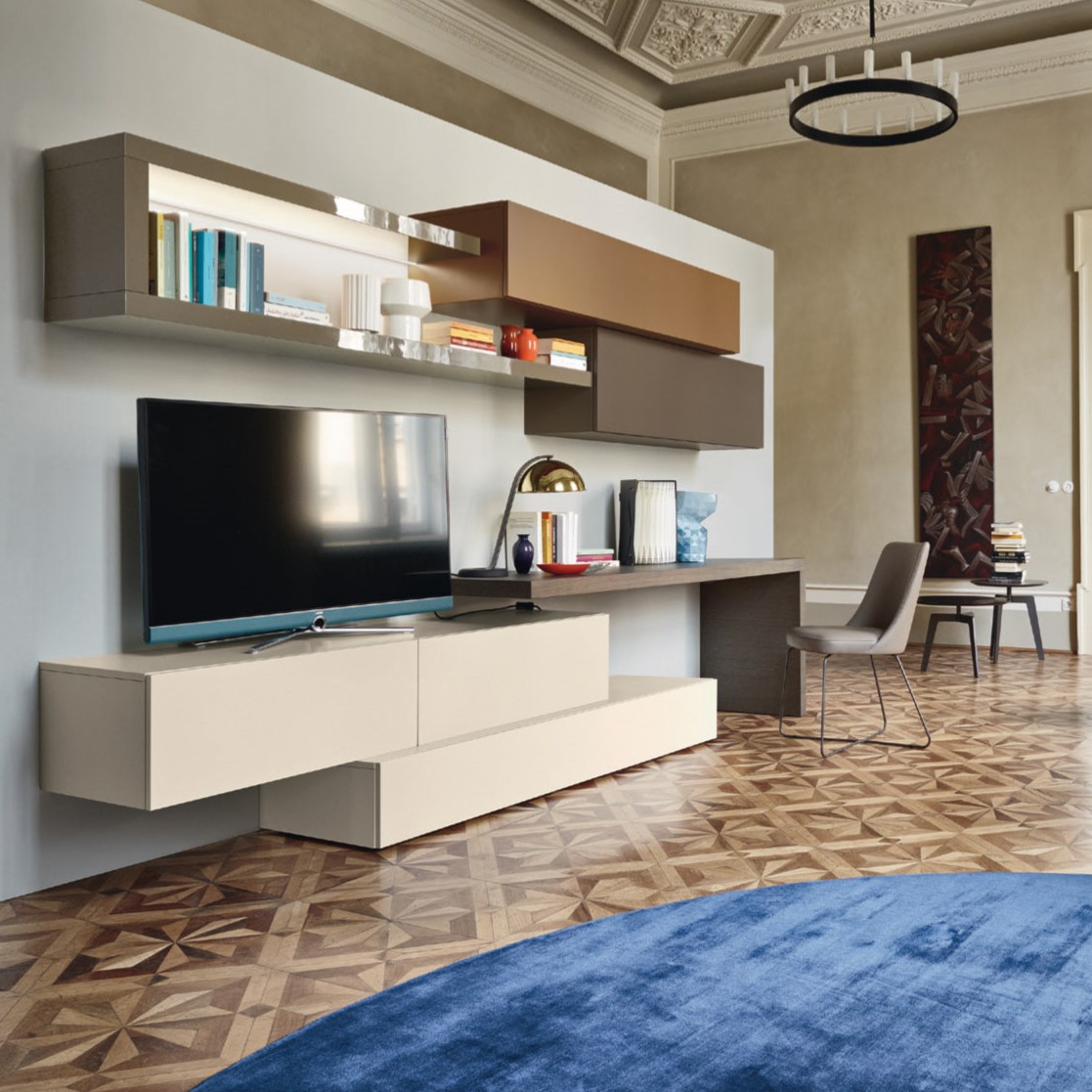 Стенка под ТВ Sangiacomo Lampo Pianali | interior market