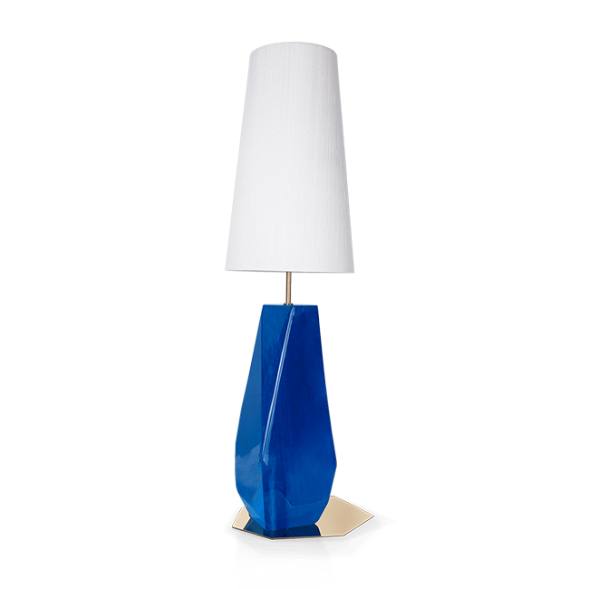 Настольная лампа Boca do Lobo Feel Blue Table Lamp | interior market