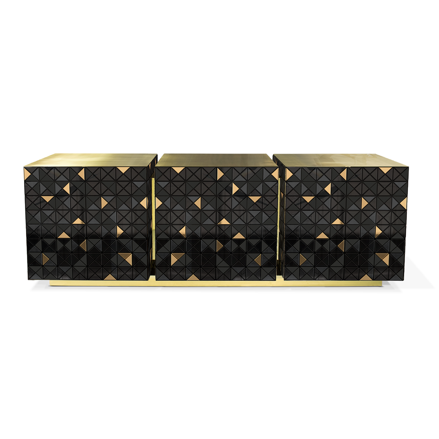 Комод Boca do Lobo Pixel Black&Gold | interior market