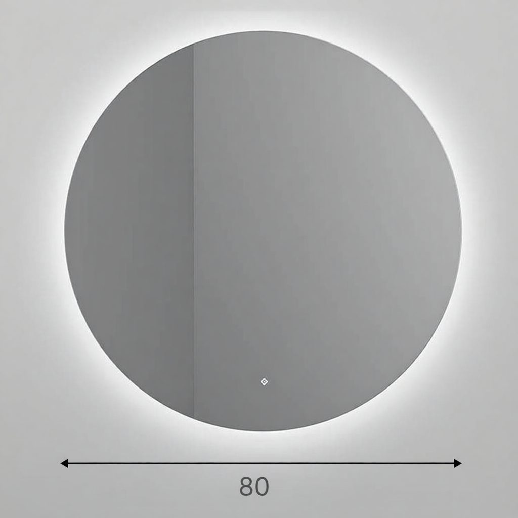 Зеркало для ванной SALINI OMBRA круглое с LED подсветкой | interior market