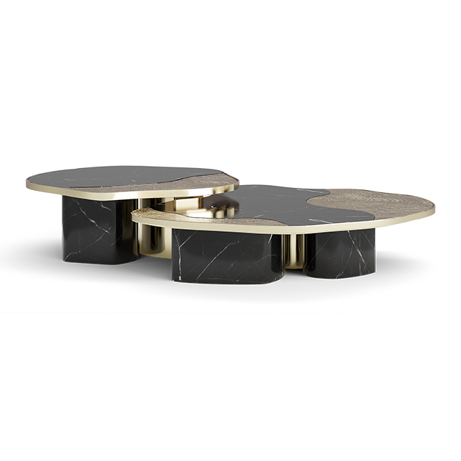 Журнальный столик Boca do Lobo Ophelia Nero Marquina Marble And Gold Center Table | interior market Журнальный столик Boca do Lobo Ophelia Nero Marquina Marble And Gold Center Table | interior market