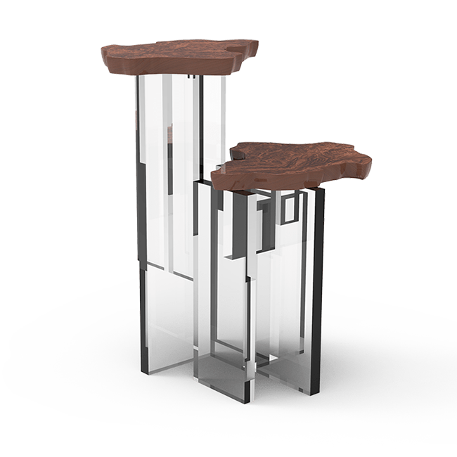 Журнальный столик Boca do Lobo Monet Walnut Side Table | interior market Журнальный столик Boca do Lobo Monet Walnut Side Table | interior market