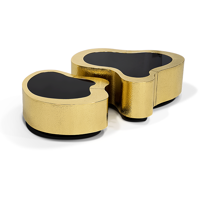 Журнальный столик Boca do Lobo Wave Hammered Brass Center Table | interior market Журнальный столик Boca do Lobo Wave Hammered Brass Center Table | interior market