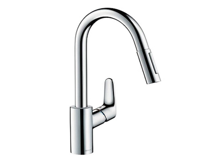 Смеситель для кухни, Hansgrohe, Focus M41, цвет-сталь | interior market