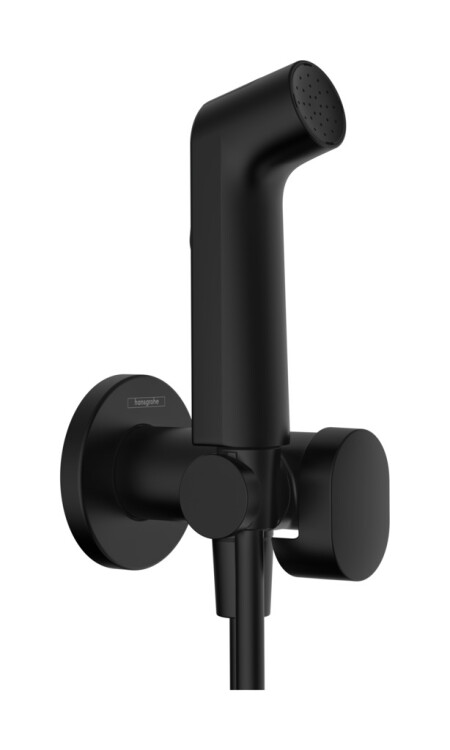 Гигиенический душ, Hansgrohe, Bidette S EcoSmart+, цвет-чёрный матовый | interior market