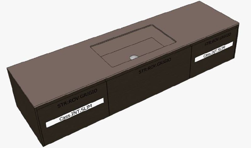 Комплект мебели с раковиной Antonio Lupi PIANA - фото-3 | interior market Комплект мебели с раковиной Antonio Lupi PIANA - фото-3 | interior market