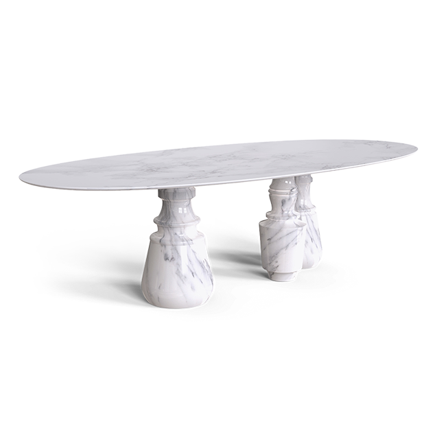 Обеденный стол Boca do Lobo Pietra Oval Xl Estremoz Dining Table | interior market Обеденный стол Boca do Lobo Pietra Oval Xl Estremoz Dining Table | interior market