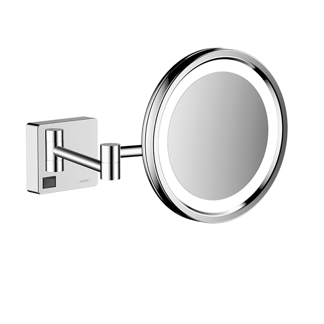Косметическое зеркало, Hansgrohe, AddStoris, с подсветкой, LED, цвет-хром | interior market