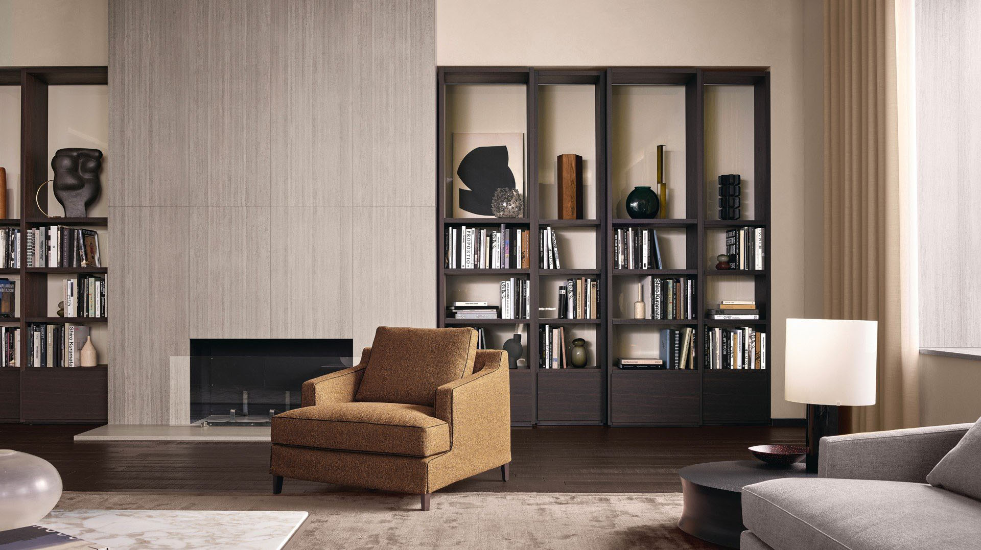 Книжный шкаф Poliform Wall System | interior market