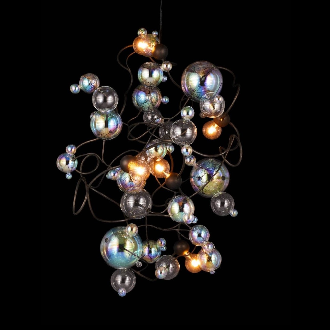 Потолочный светильник Brand Van Egmond Bubbles Flow Chandelier Conical | interior market Потолочный светильник Brand Van Egmond Bubbles Flow Chandelier Conical | interior market