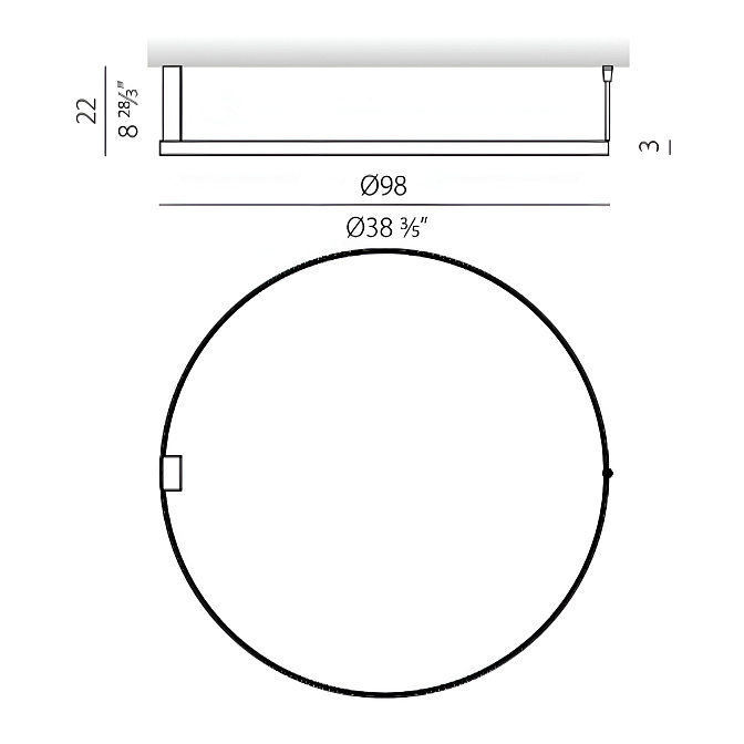 Потолочный светильник  Panzeri ZERO ROUND - фото-5 | interior market