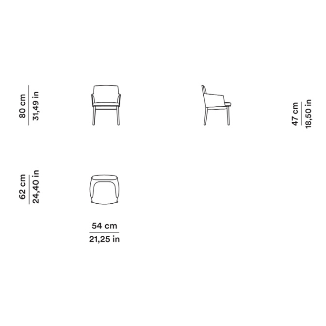 Обеденный стул Tacchini Montevideo - фото-4 | interior market