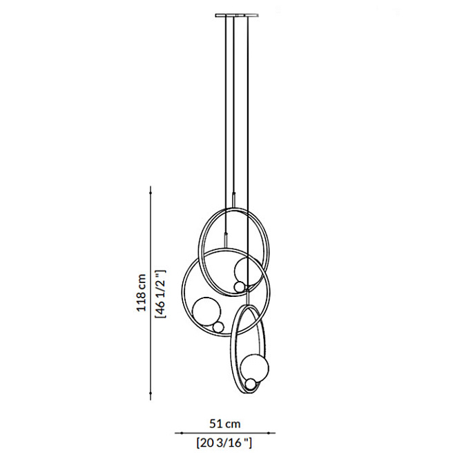 Потолочный светильник  Paolo Castelli Joy Suspension - фото-4 | interior market