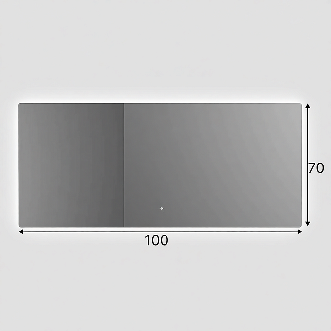 Зеркало для ванной SALINI OMBRA с LED подсветкой - фото-1 | interior market