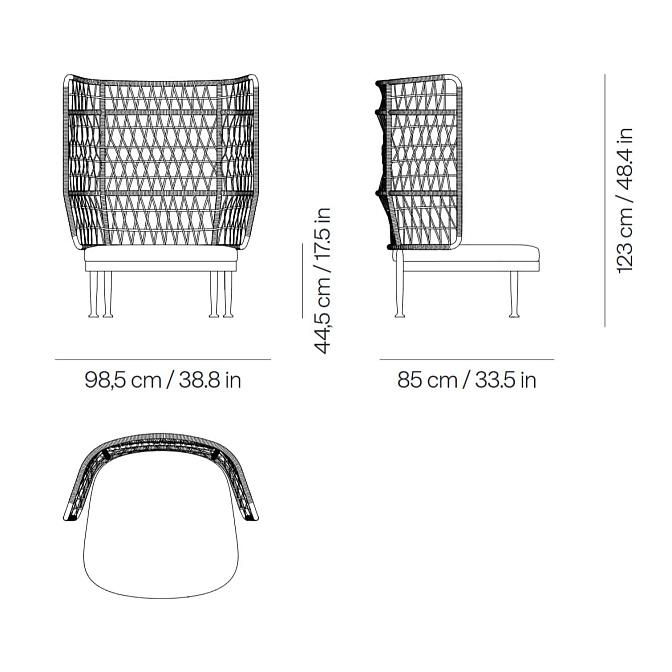 Кресло для улицы Point1920 Curio - фото-5 | interior market