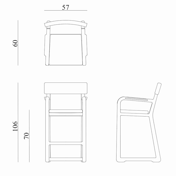 Барный стул Exteta Bar Stool - фото-6 | interior market