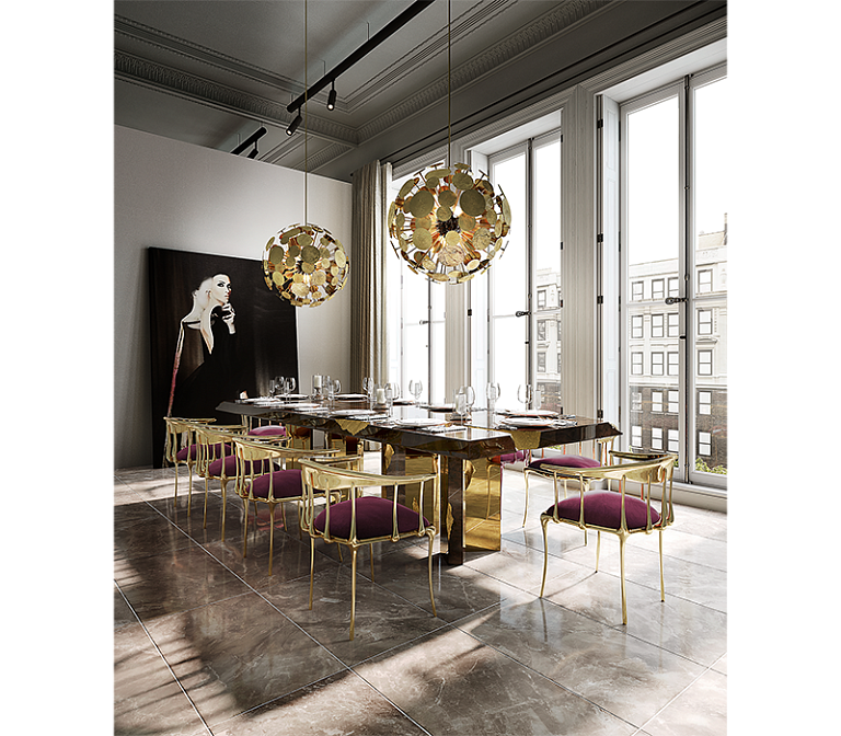 Обеденный стул Boca do Lobo Nº 11 Burgundy Chair - фото-9 | interior market