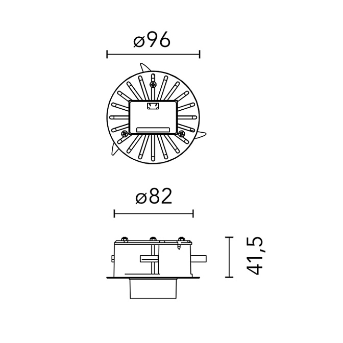 Встроенное крепление Flos для светильника C1 Double Spot Wall Large - фото-2 | interior market