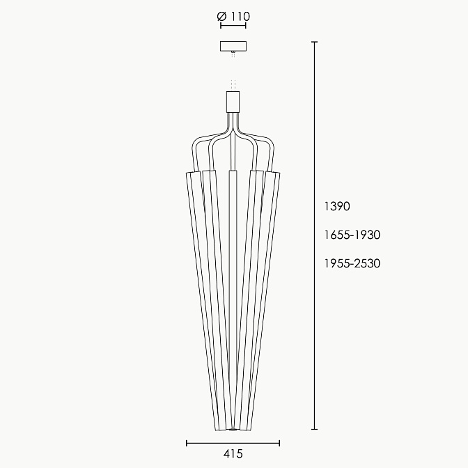 Потолочный светильник  RUBN LIGHTING Angel 5 1000 Chandelier - фото-3 | interior market