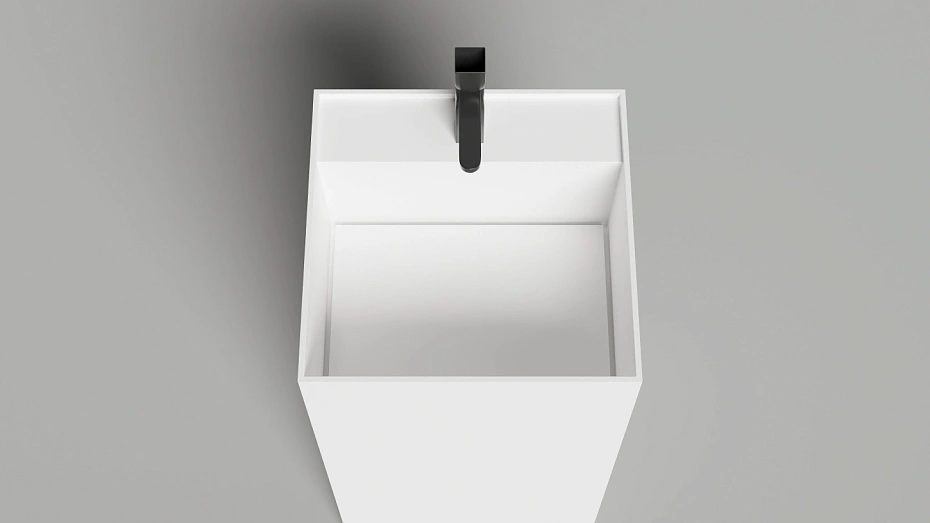 Раковина напольная матовая ARMONIA SQUARE TOP 01 - фото-3 | interior market