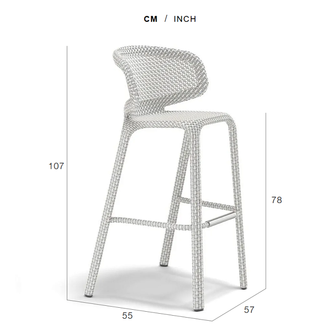 Барный стул Dedon SEASHELL NUO - фото-3 | interior market