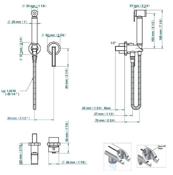 Смеситель для биде THG Les Ondes - фото-2 | interior market