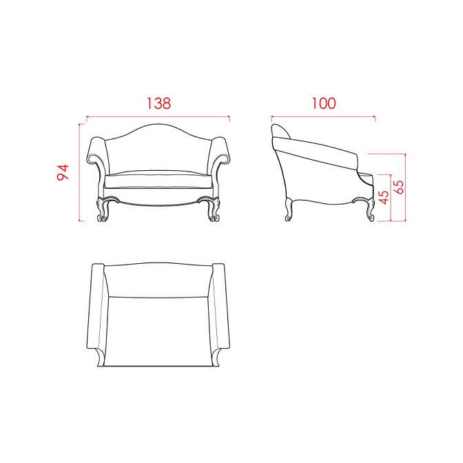 Кресло JNL Baroque - фото-3 | interior market