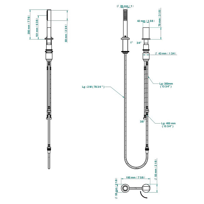Смеситель для душа THG  - фото-2 | interior market
