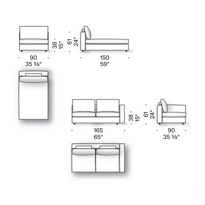 Диван модульный De Padova Mosaïque - фото-4 | interior market