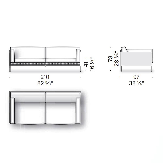 Диван для улицы De Padova Étiquette Outdoor - фото-7 | interior market