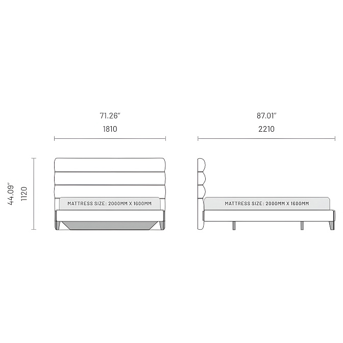 Кровать Domkapa Yumi - фото-4 | interior market Кровать Domkapa Yumi - фото-4 | interior market