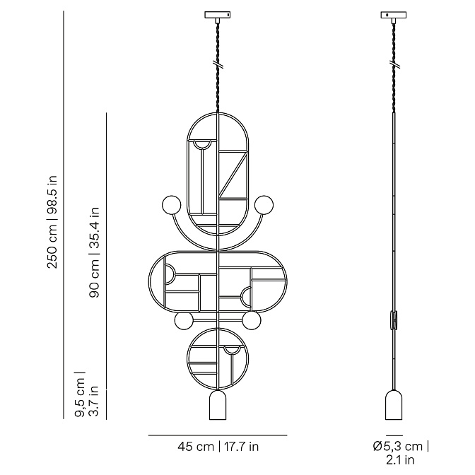 Потолочный светильник NOMON Wooden Dots - фото-2 | interior market