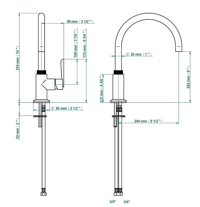 Смеситель для кухни THG Dean - фото-4 | interior market