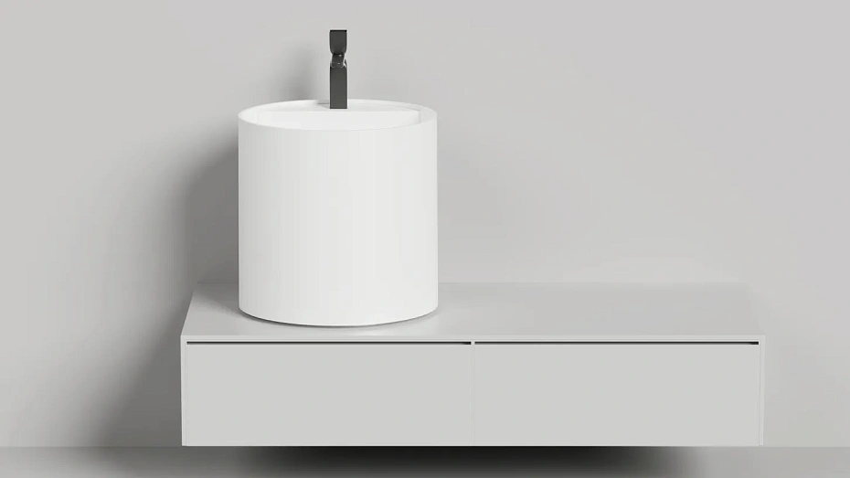 Раковина накладная матовая SALINI ARMONIA ROUND TOP 03 - фото-2 | interior market