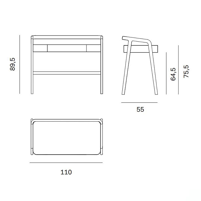 Стол письменный Novamobili Knot - фото-5 | interior market
