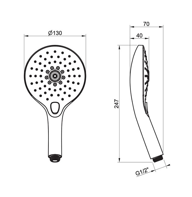Душевая лейка Gessi ANELLO - фото-2 | interior market
