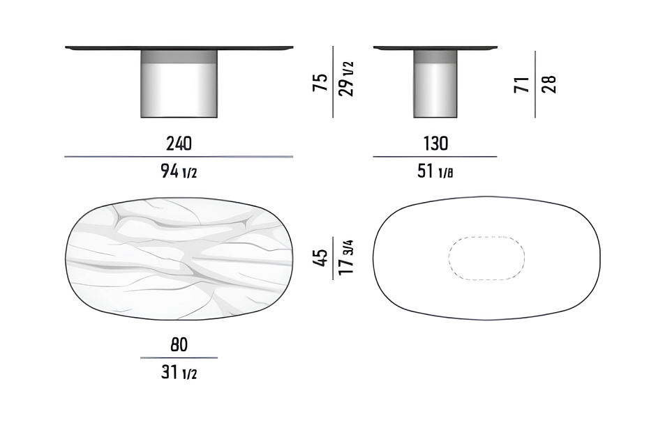 Обеденный стол Minotti Rayan - фото-3 | interior market