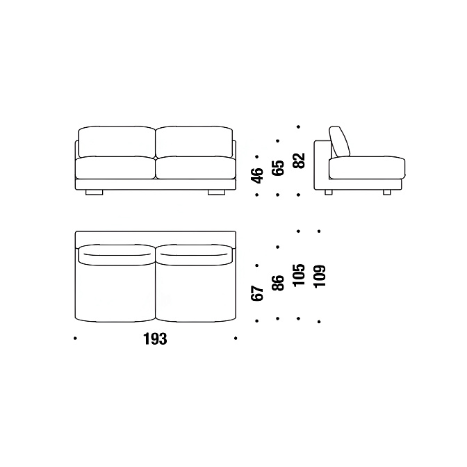 Модульный диван Moroso Salon Nanà - фото-4 | interior market