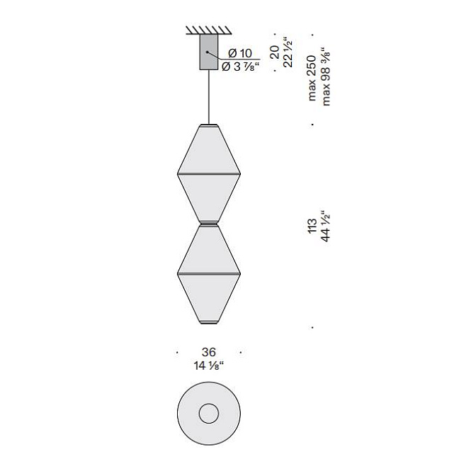 Потолочный светильник  De Padova HELIUM - фото-2 | interior market