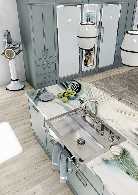 Кухонная мойка со ступенькой Gullo 1A012Z09015A - фото-3 | interior market