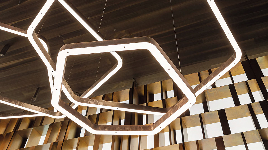 Потолочный светильник  Henge Light ring horizontal polygonal - фото-4 | interior market