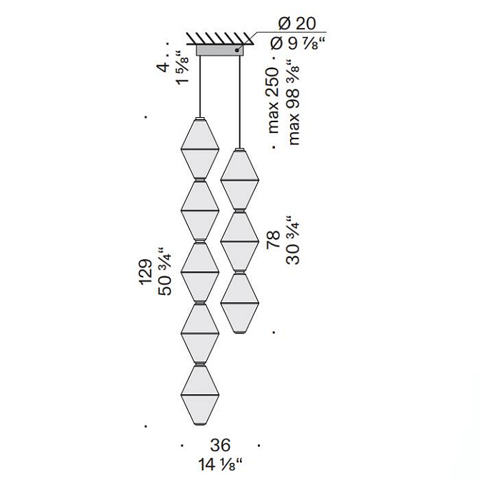 Потолочный светильник  De Padova Helium Mini - фото-5 | interior market