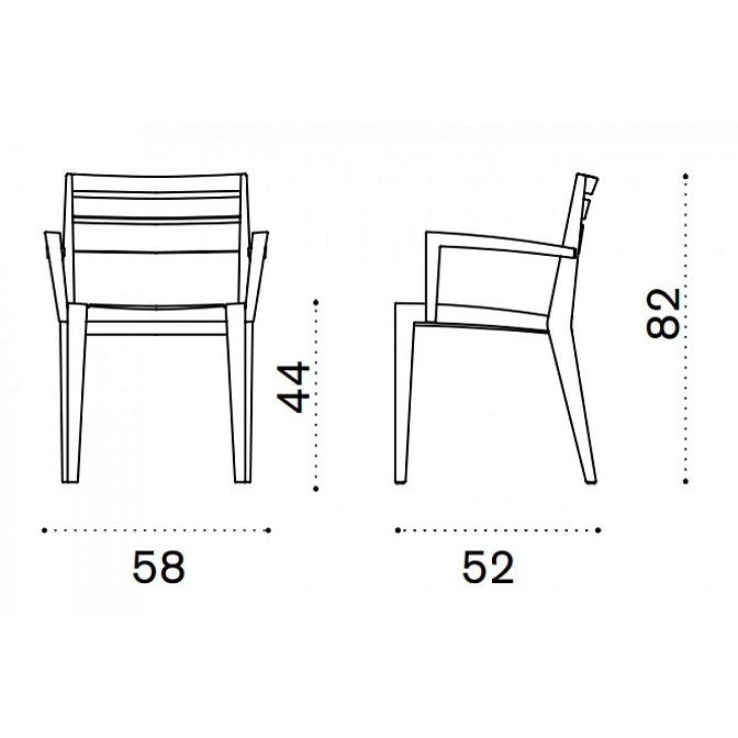 Стул обеденный Ethimo Ribot - фото-7 | interior market